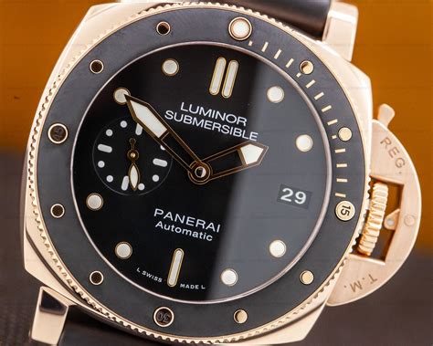 panerai ladies rose gold|panerai submersible 42mm price.